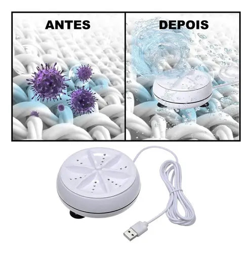 Mini Lavadora Ultrasónica Portátil USB