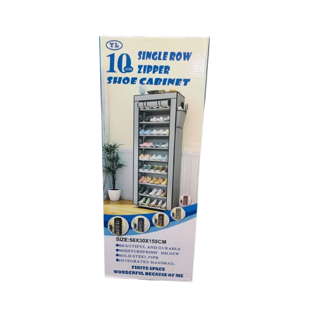 Organizador de Zapatos 10 Niveles - Gris