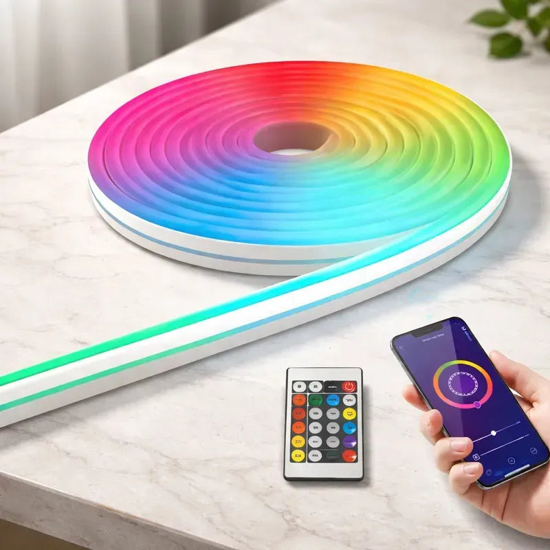 Tira LED Neón RGB 5 Metros con Control y App