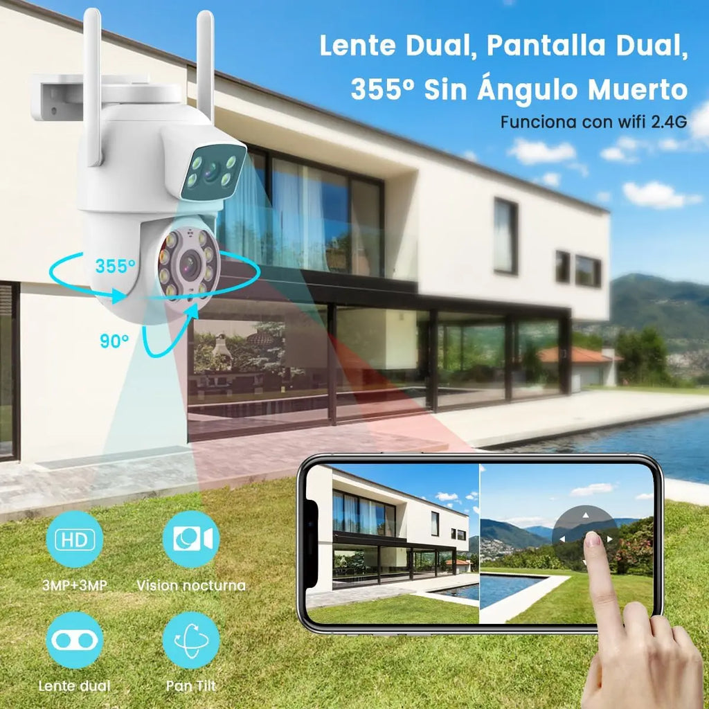 Cámara IP LT-2533 Doble Lente WiFi