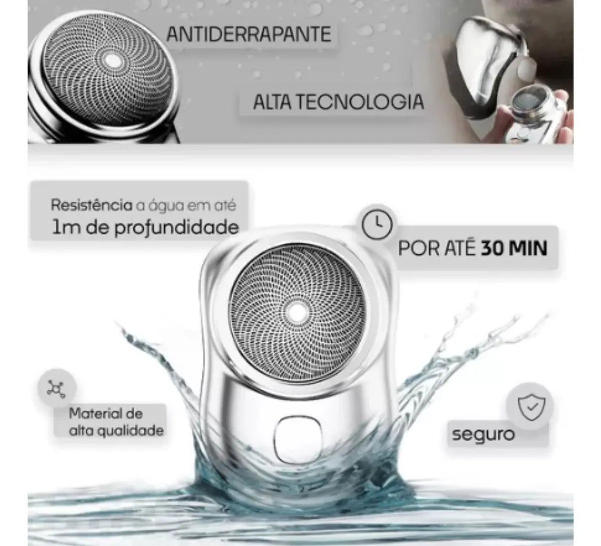 Máquina de Afeitar Portátil USB