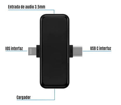 Micrófono Inalámbrico de Solapa (Tipo C / iPhone)
