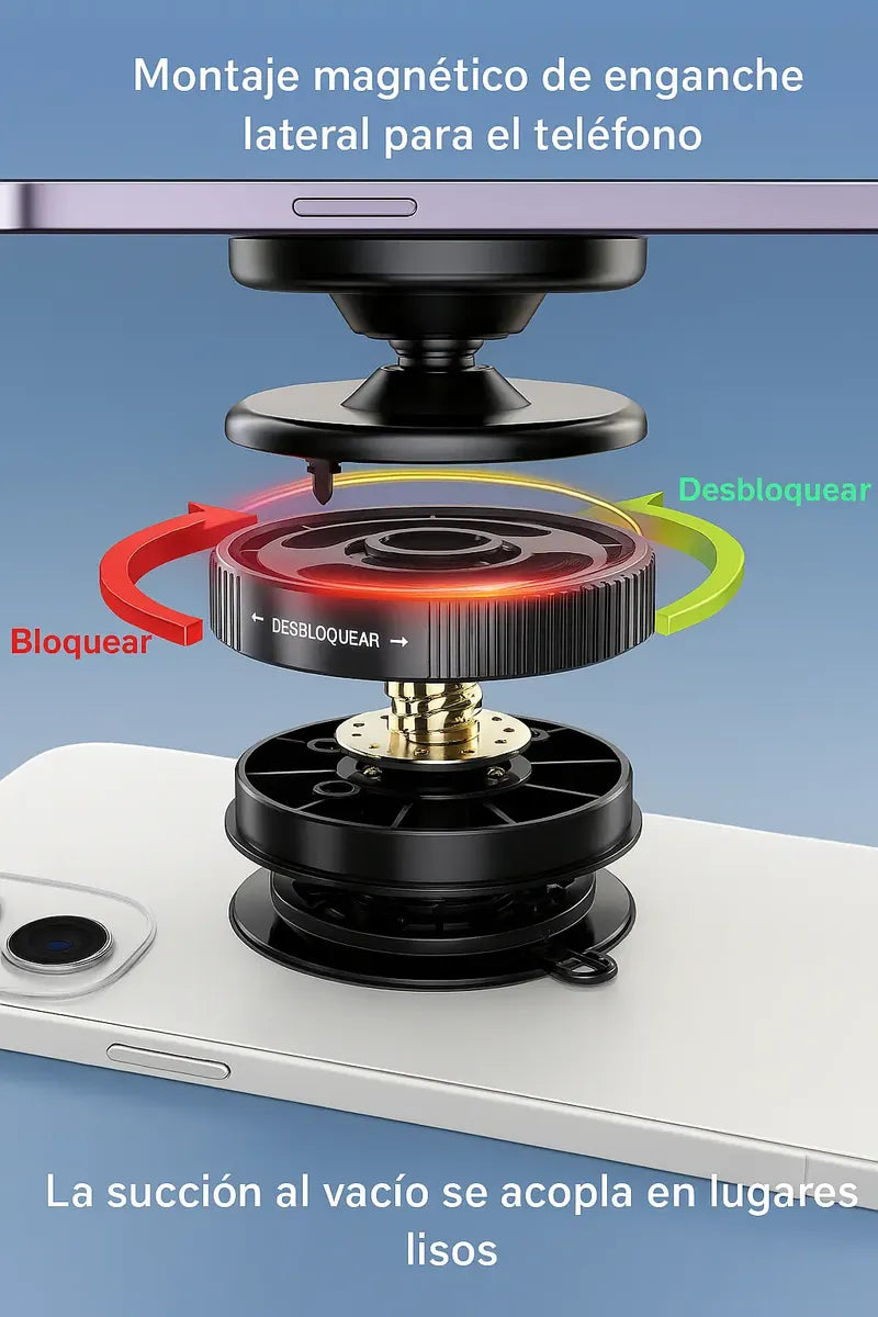 Soporte Magnético para Celular con Ventosa