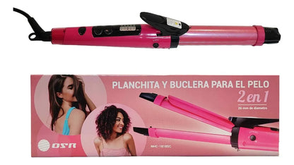 Plancha 2 en 1 Alisadora y Rizadora