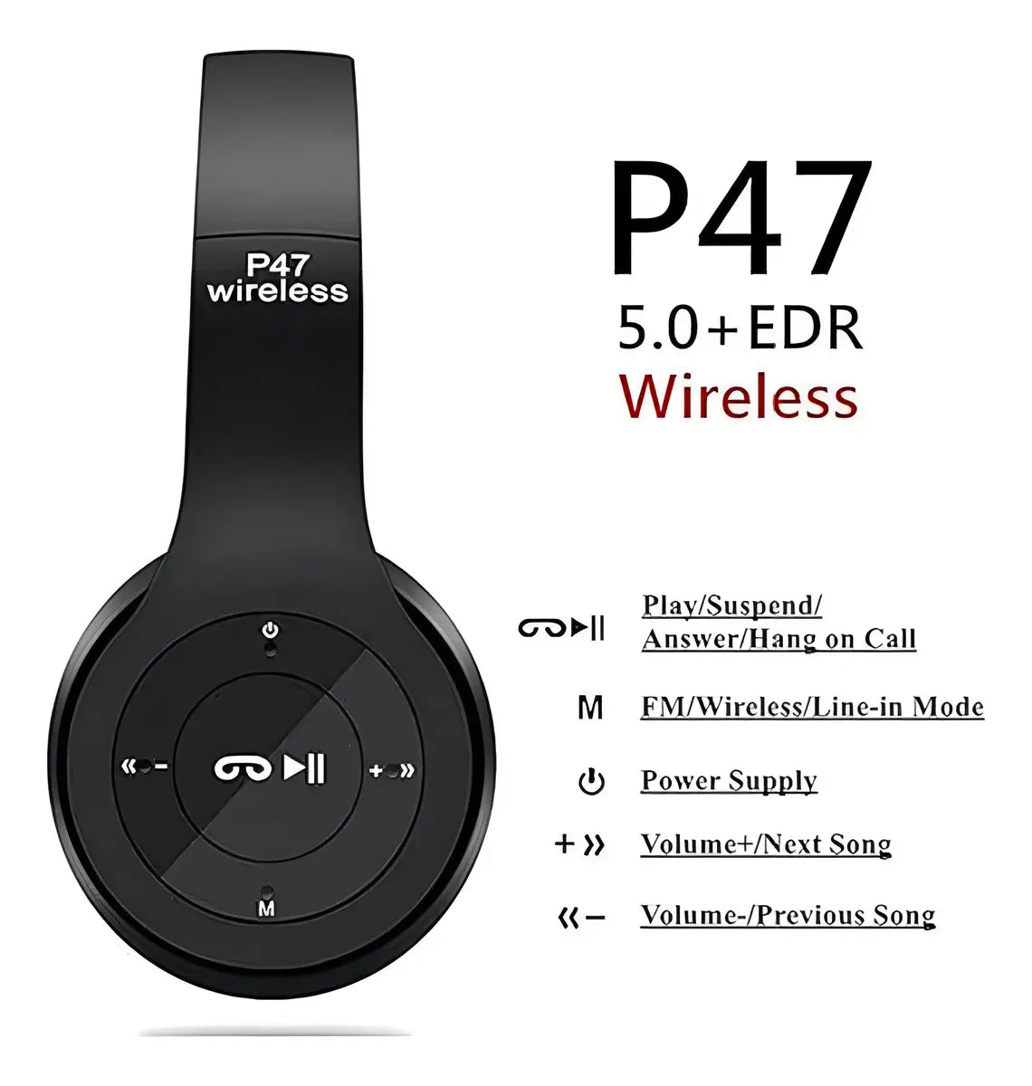 Auriculares P47 Bluetooth Inalámbricos