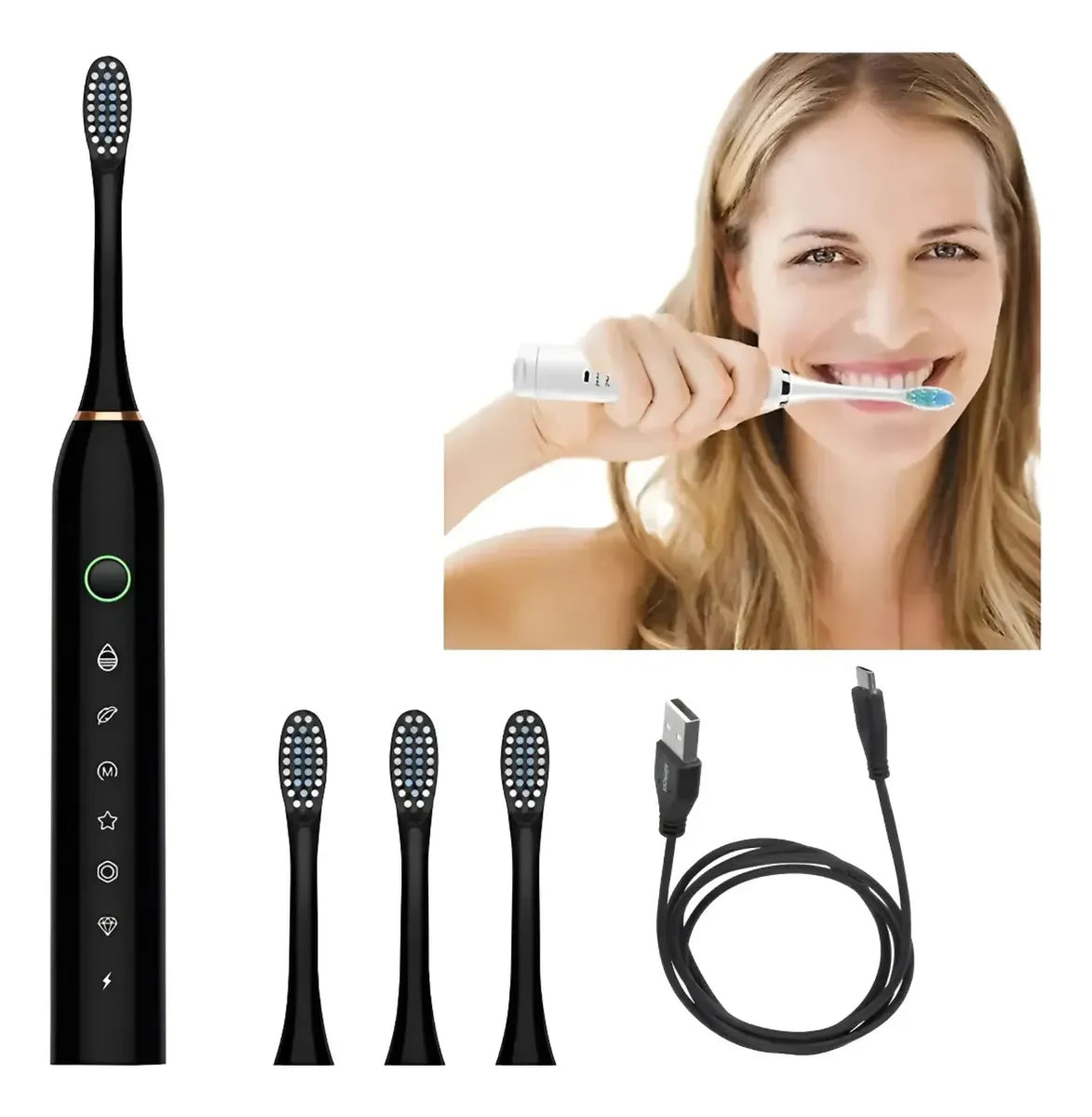 Cepillo Dental Eléctrico Recargable