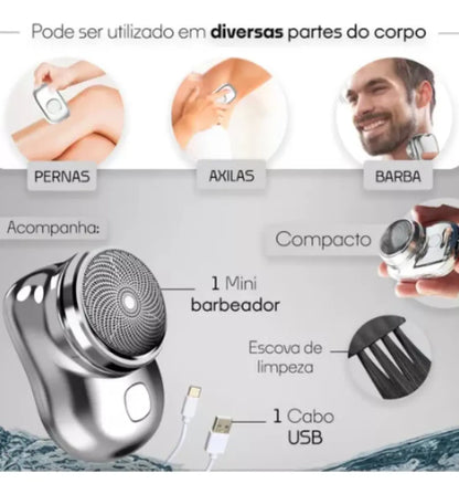 Máquina de Afeitar Portátil USB