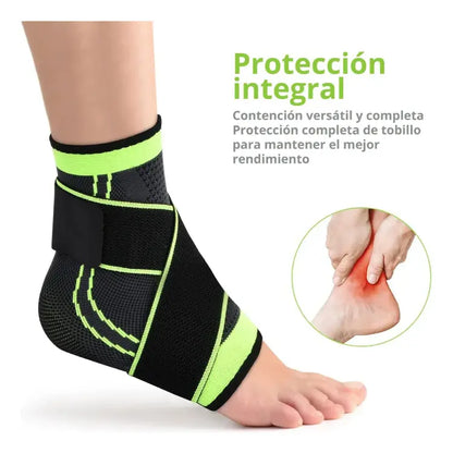 Kit Doble de Tobilleras Deportivas Ajustables