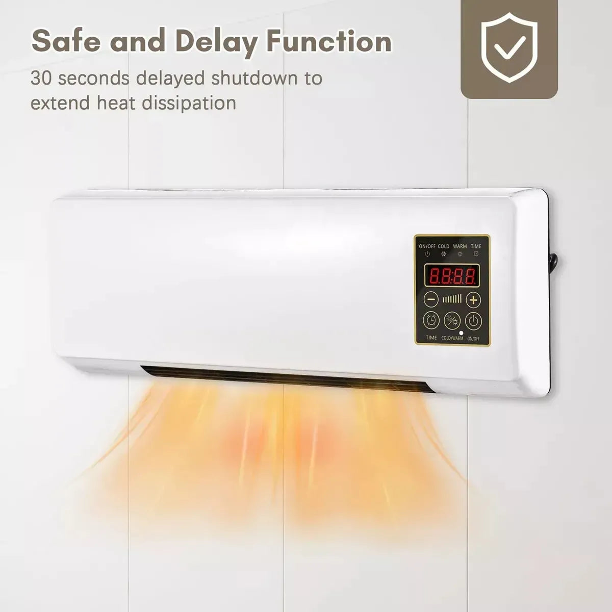 Calefactor de Pared PTC 1800W con Control