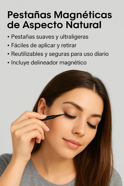 Kit de Pestañas Magnéticas con Delineador