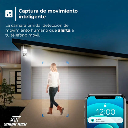 Cámara Domo Exterior IP con Visión Nocturna