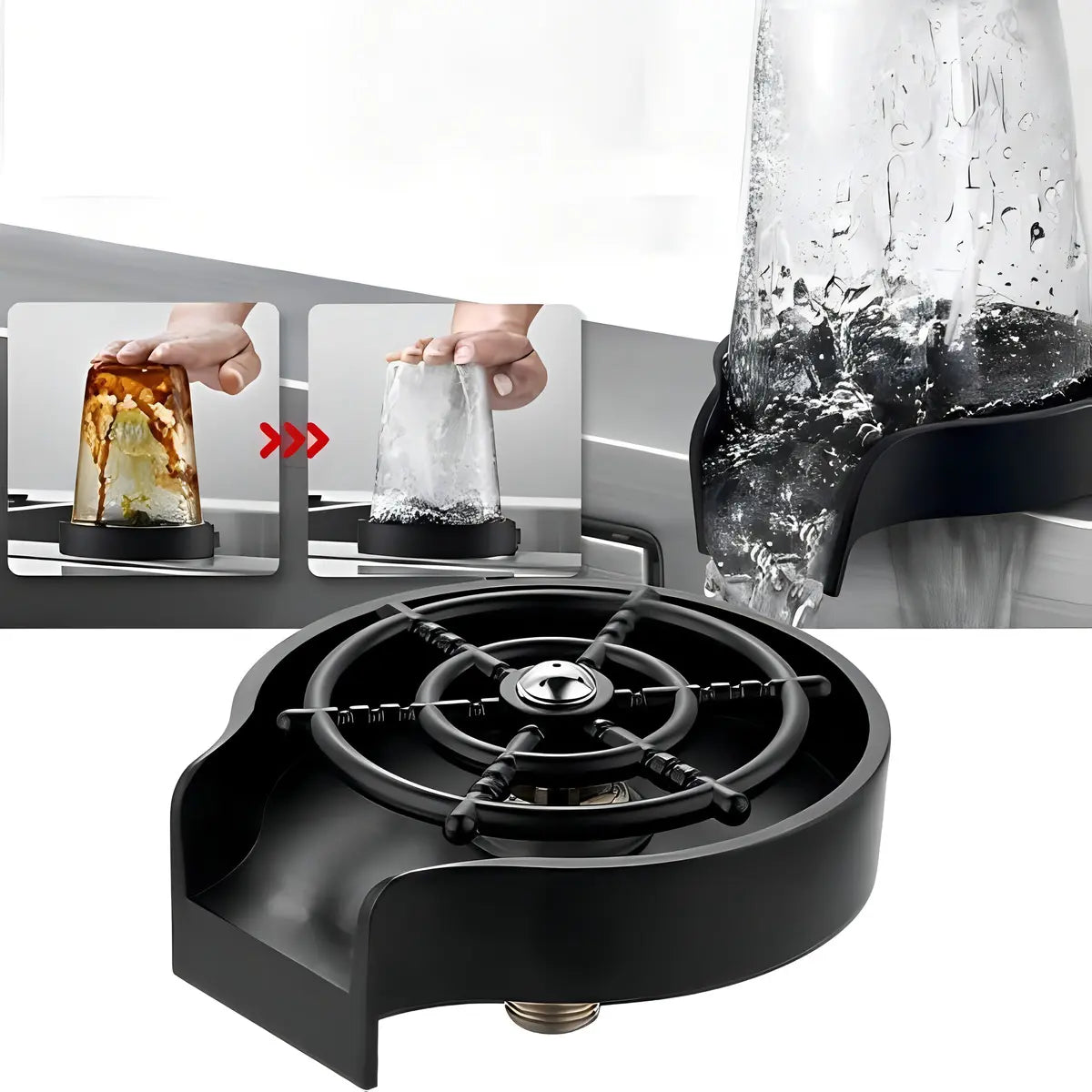 Lavador Automático de Vasos para Bacha