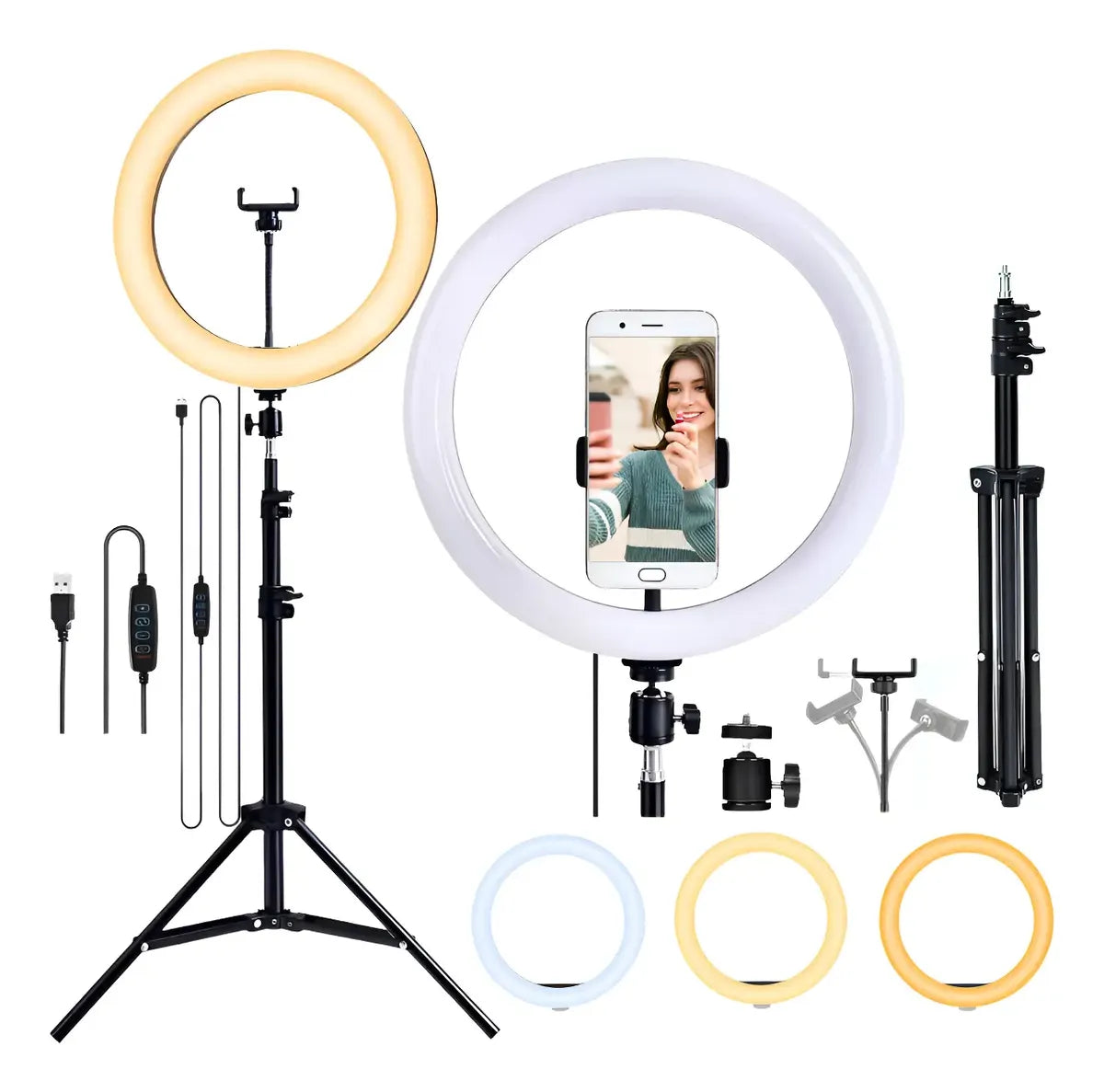 Aro de Luz LED 30cm con Trípode y Soporte