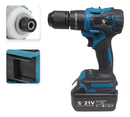 Taladro Atornillador Inalámbrico 21V Brushless