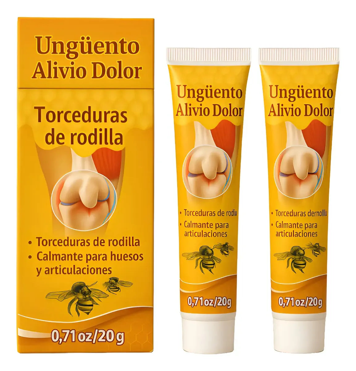 Crema para Rodillas con Extracto de Abeja