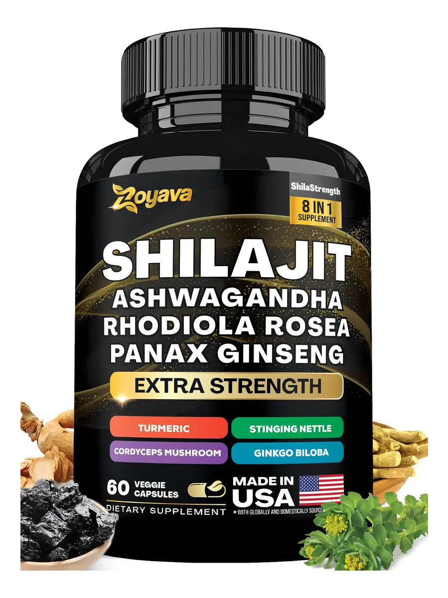 Suplemento Shilajit 8 en 1 x60 Cápsulas
