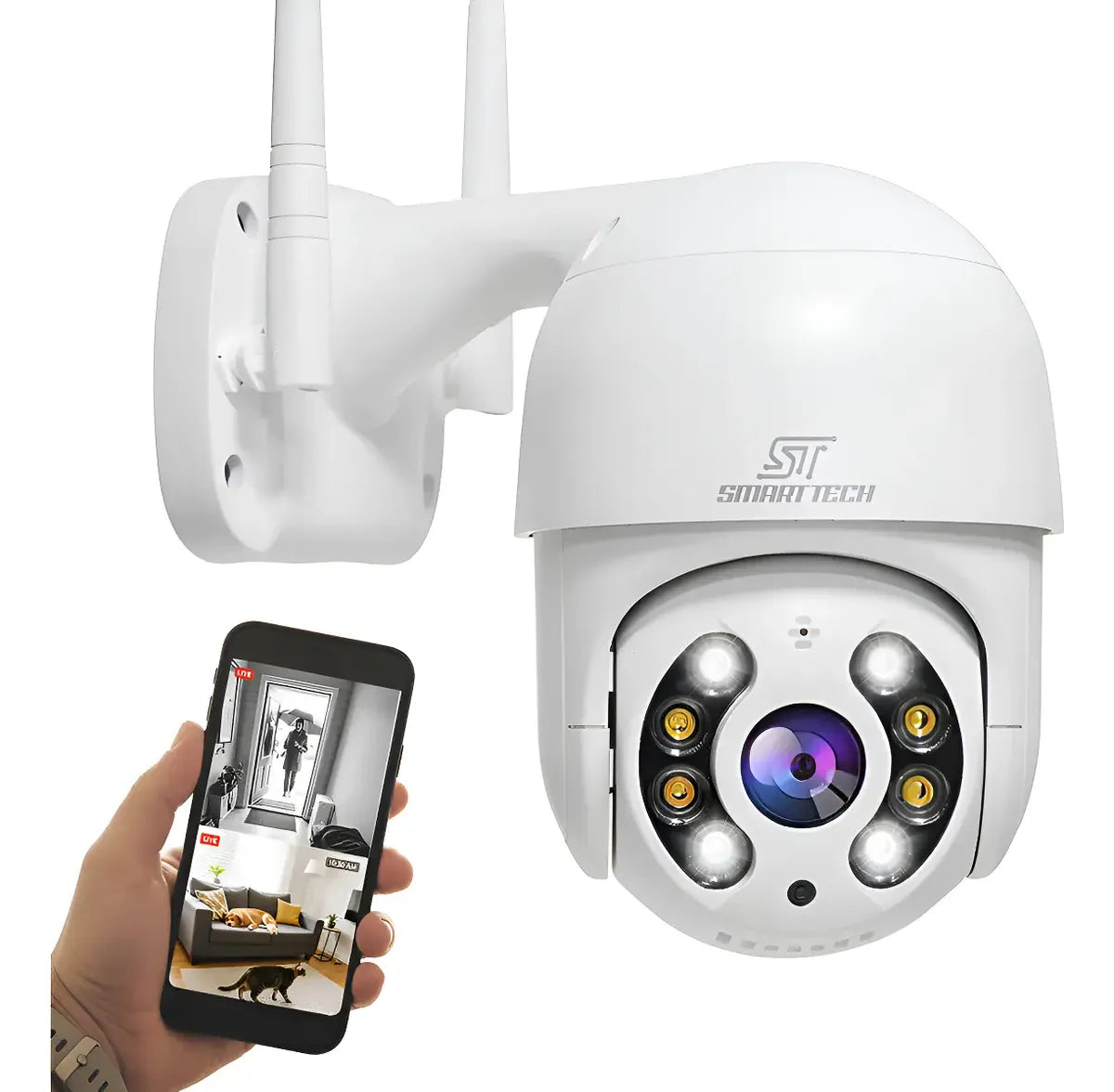 Cámara Domo Exterior IP con Visión Nocturna