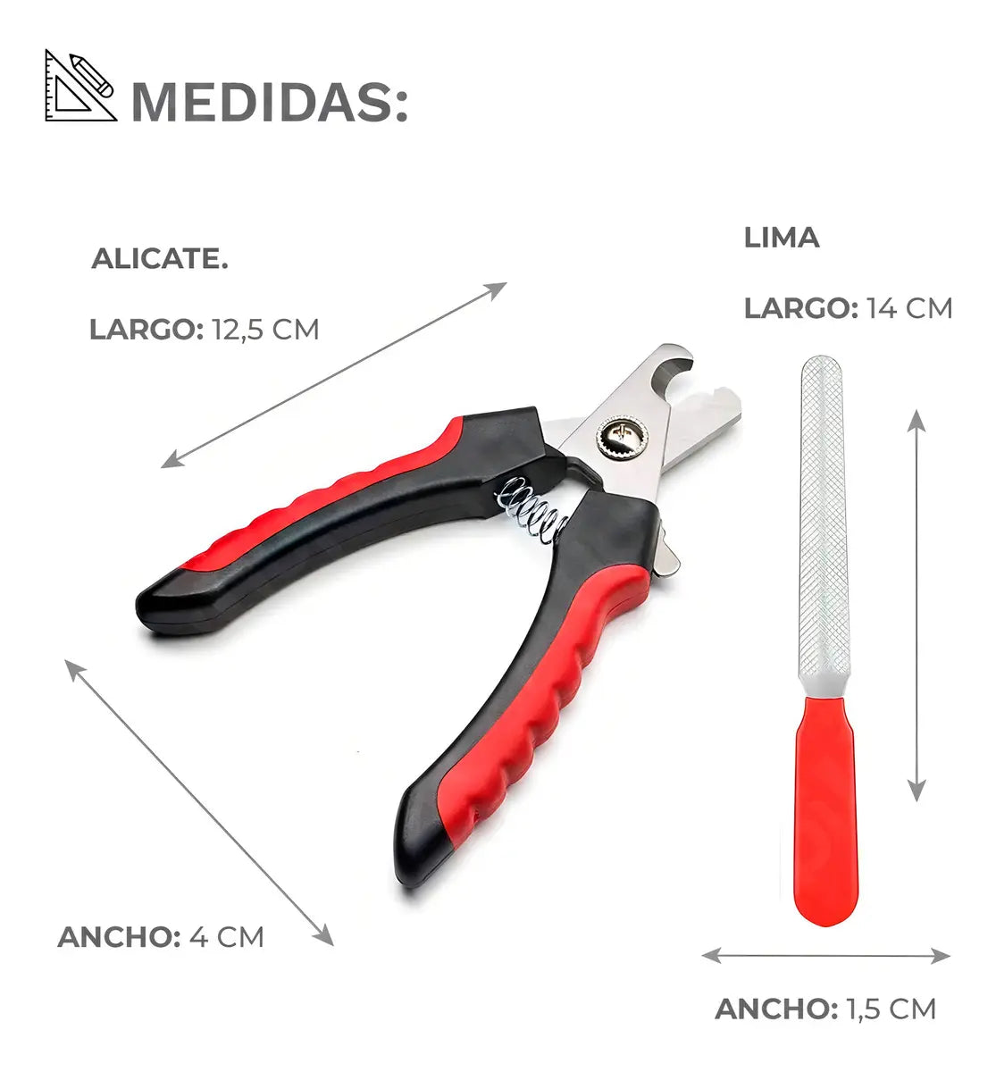 Corta Uñas Alicate para Perros y Gatos