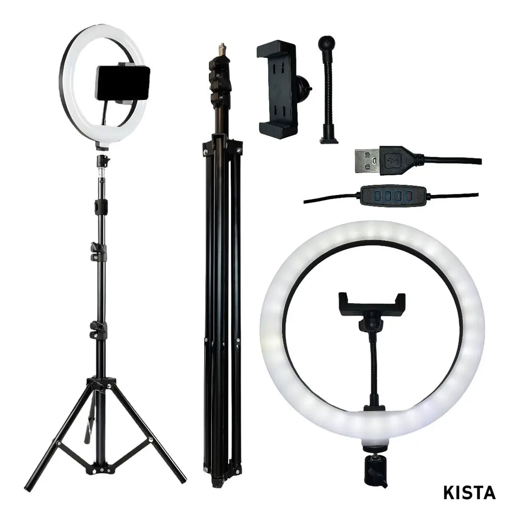 Aro de Luz LED 30cm con Trípode y Soporte