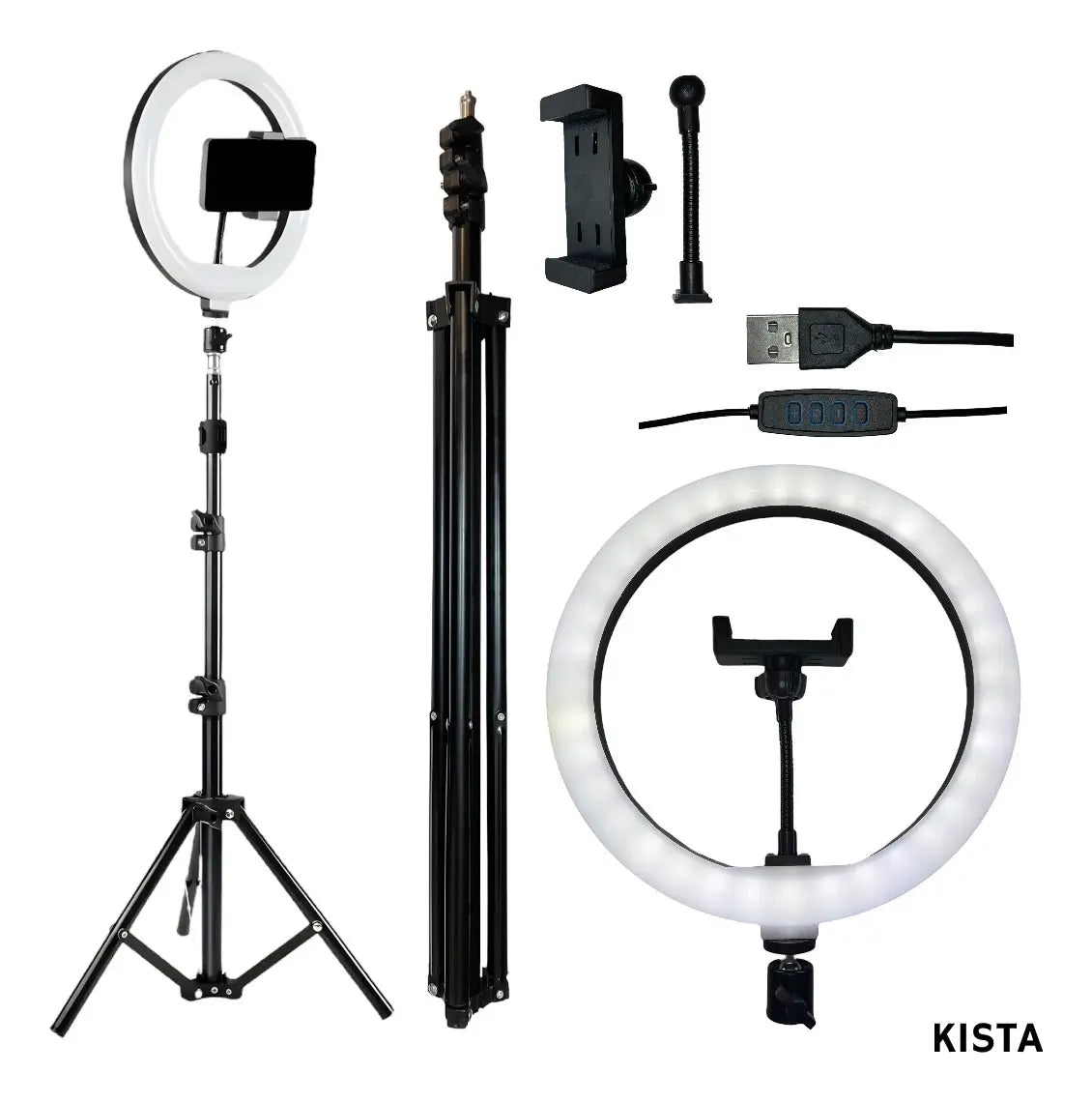 Aro de Luz LED 30cm con Trípode y Soporte