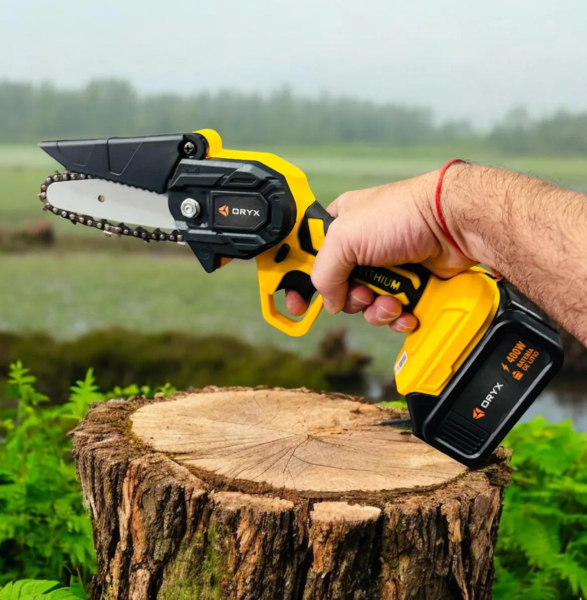 Mini Motosierra Eléctrica 400W Portátil