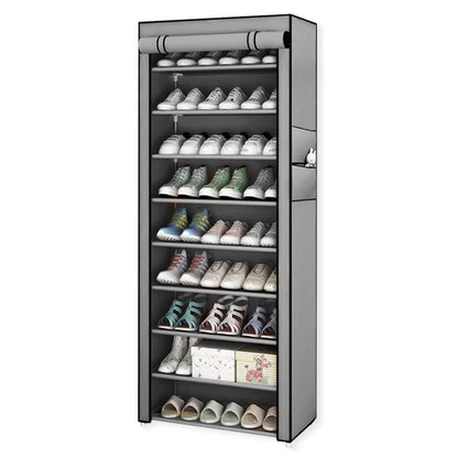 Organizador de Zapatos 10 Niveles - Gris