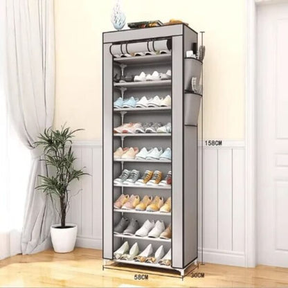Organizador de Zapatos 10 Niveles - Gris